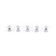 Plastic stationery buckle PC transparent buckle Ferris wheel two-piece buckle pirate ship Ledger stationery buckle transparent fixed buckle