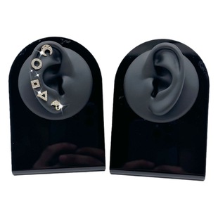 Soft silicone simulation ear model piercing ear hole practice teaching props jewelry ear studs earrings display props