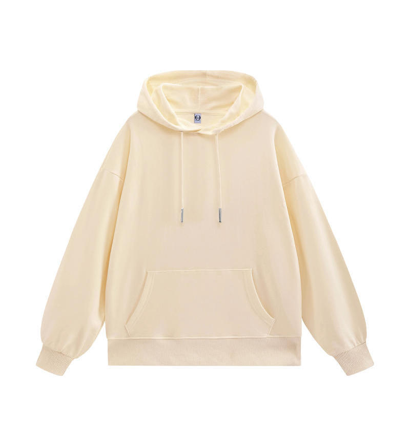 Otoño e invierno puro algodón con capucha pesado suelto color sólido ropa de trabajo ropa de grupo ropa publicitaria ropa de trabajo suéter impresión personalizada logotipo