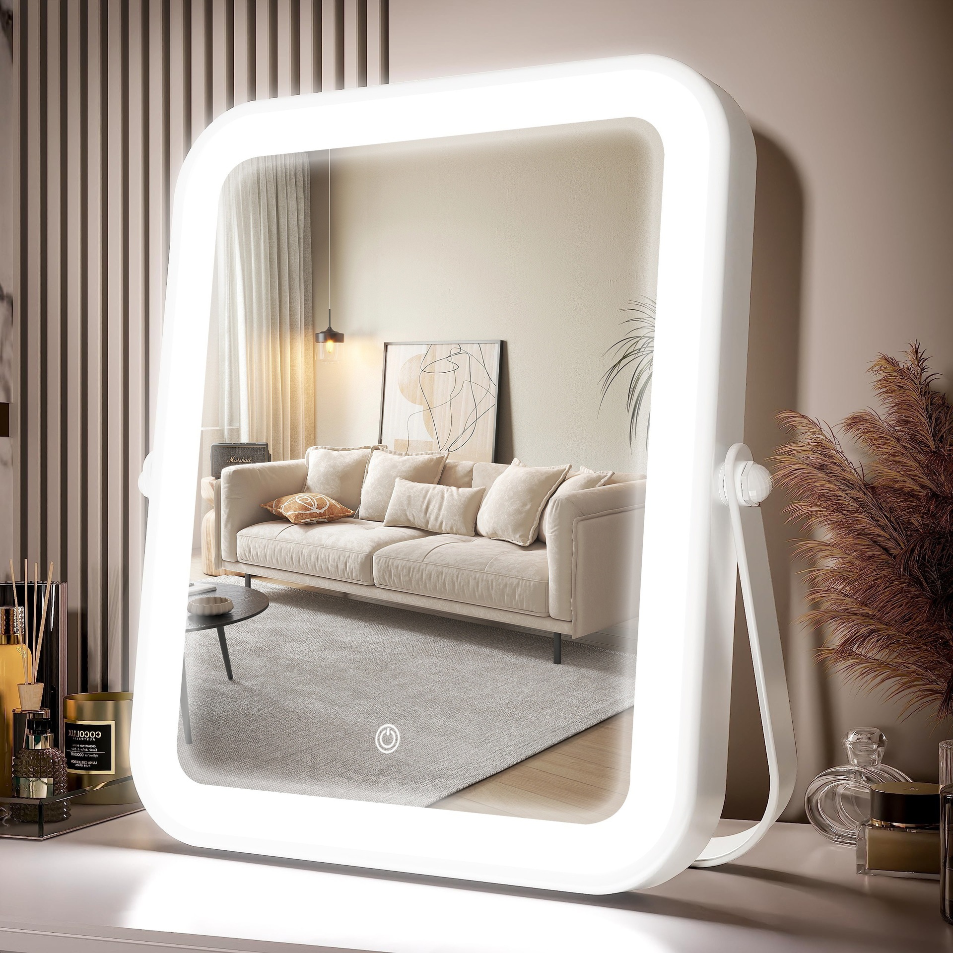 T 53807 Portable LED makeup mirror Portable LED Cosmetic mirror Europe and America Popular