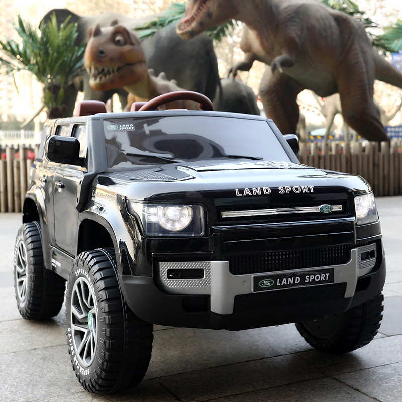 El coche eléctrico para niños de Yatoon se puede sentar para hombres y mujeres, vehículo todoterreno de control remoto de doble tracción, música eléctrica de litio, luces eléctricas para jugar.