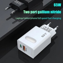 新款快充充电器65w氮化镓欧规美规手机充头GaN旅充pd35W厂家批发