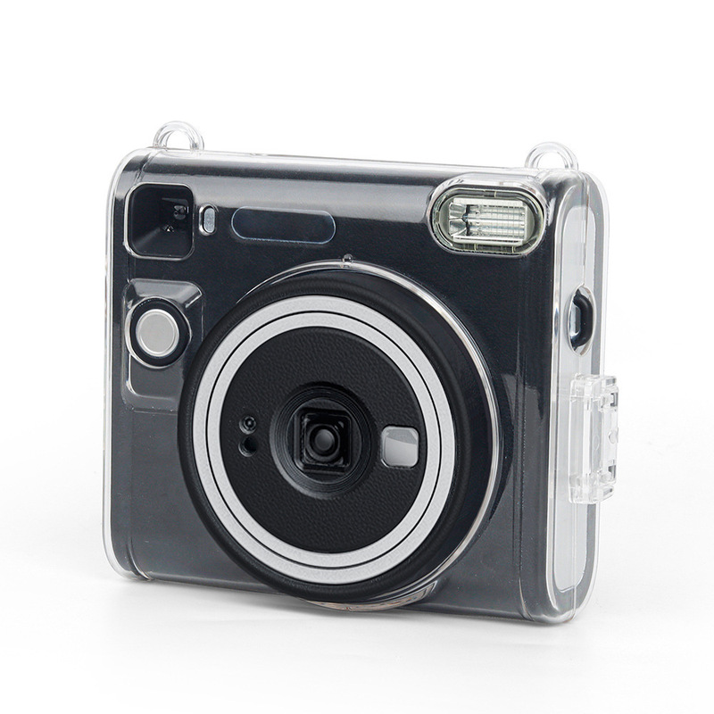 Suitable for Instax Square Sq40 Camera Protective Case, Transparent Crystal Storage Case, Durable, Non-Slip, Cordless Suitable for Instax Square Sq40 Camera Protective Case, Transparent Crystal Storage Case, Durable, Non-Slip, Cordless