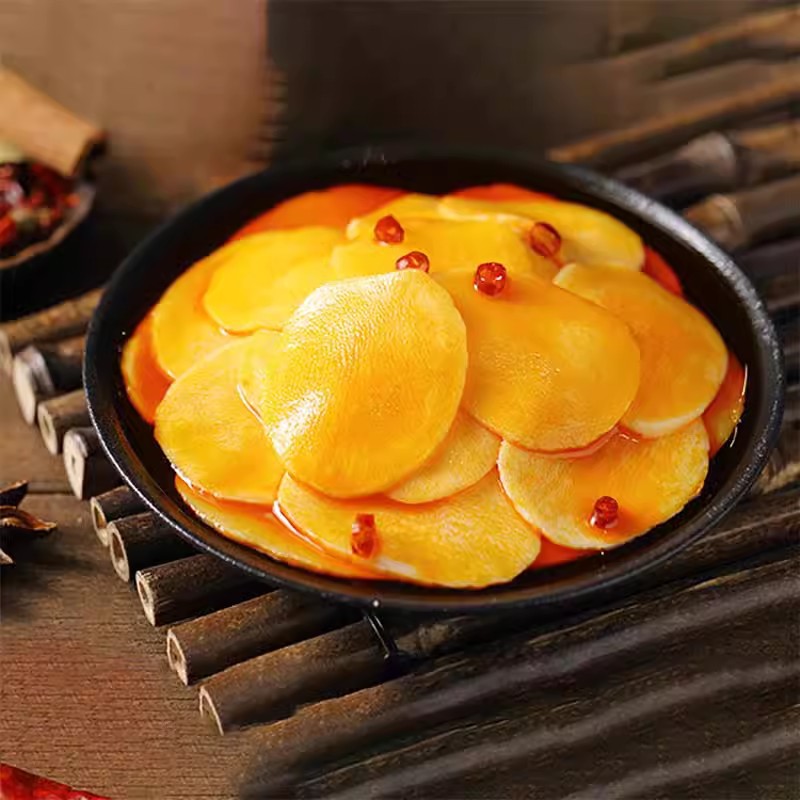 Bestore thin-cut potato slices 205g bagged spicy small potato snacks independent ready-to-eat potatoes