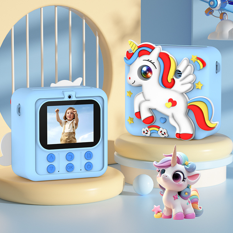 Nuevos productos lindos dibujos animados mini-children fotografía antes y después de la cámara doble HD inmediatamente fotografía de niños