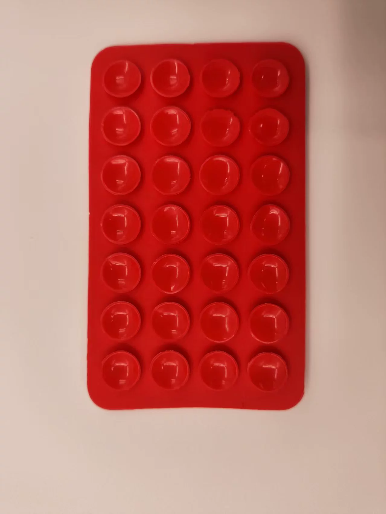 Silicone double-sided phone pad, square, 28-stud, sizes 32/40 mm, customizable colors