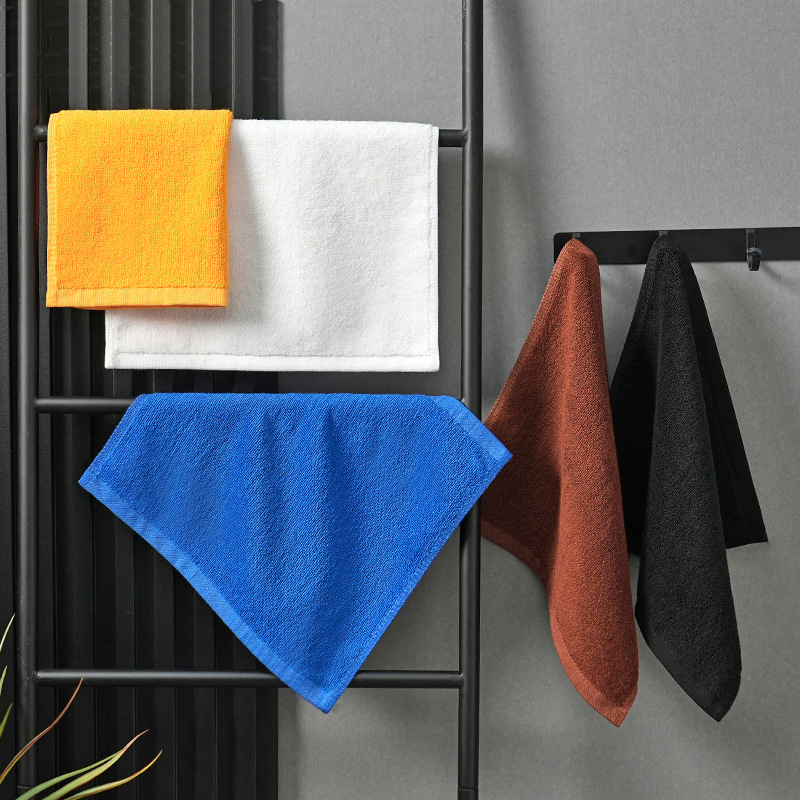 Hotel All-Cotton Catering Ktv White Square Towel 30*30 Hand Wiping Ranch Square Towel Restaurant Small Towel Disposable Cleaning Cloth