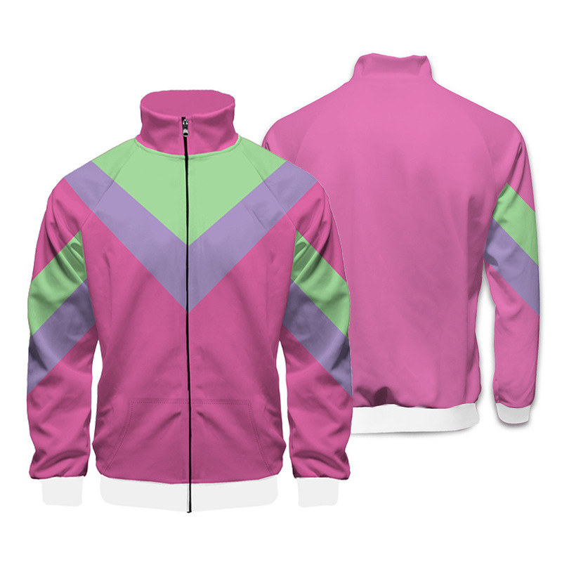 European and American Retro 70S Hip-Hop Rock Stand-Up Collar Jacket Men's Halloween Disco Trend Cosplay Costume