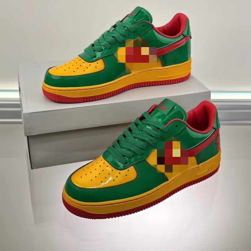 Cross-border Putian pure original AF1 patent leather glossy casual comfortable sneakers, couple's low-top versatile non-slip sports shoes