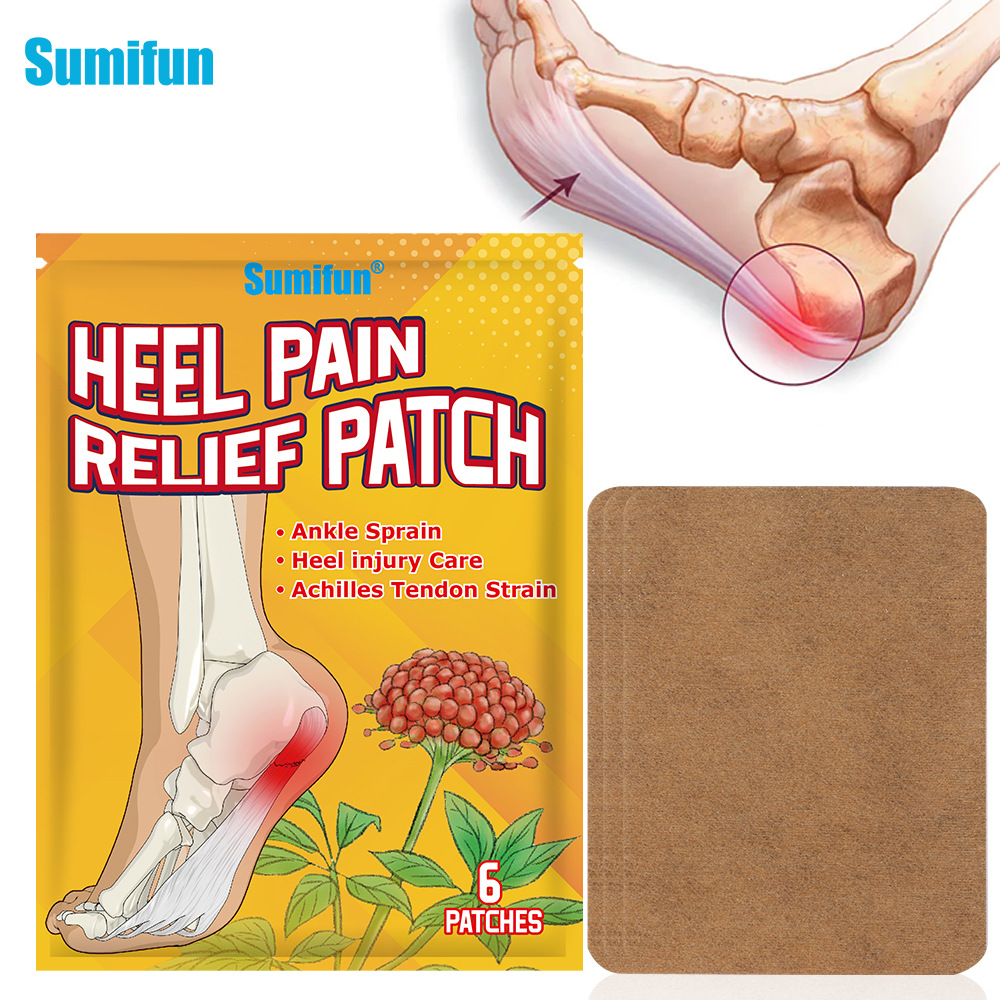 Patch de talon Panax notoginseng Sumifun, autocollant anti-douleur pour semelle, soins de santé K17701_voghion.com