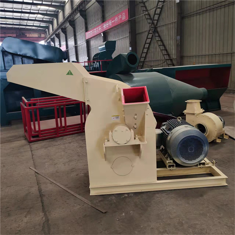 松木原木碎枝机秸秆玉米芯大进料口粉碎机农业园林大料口粉碎