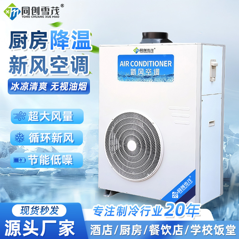 Commercial Kitchen Air Conditioner, Staff Canteen Kitchen Dedicated Air Conditioner All-In-One Machine, Fresh Air All-In-One Kitchen Air Conditioner