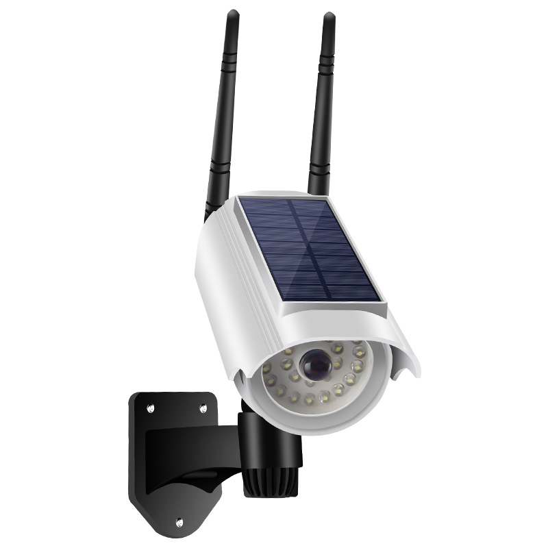Inducción solar LED lámpara de monitoreo de simulación lámpara de pared falsa cámara fuerte luz anti-ladrón lámpara de calle control remoto lámpara solar
