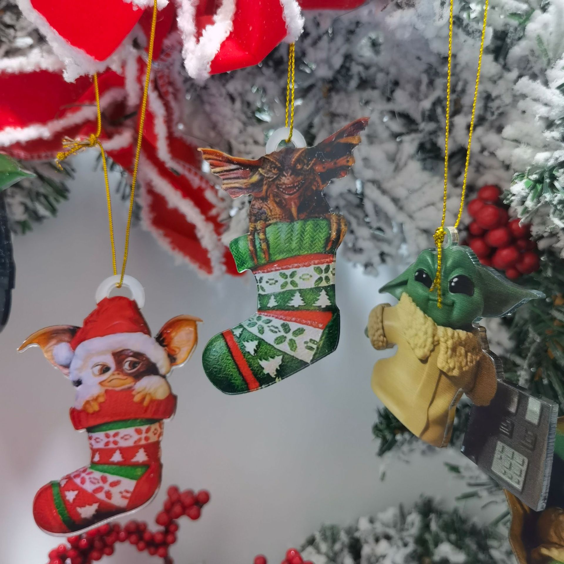 Amazon transfronterizo creativo nuevo lindo calcetines de Navidad perro Dragón Volador árbol de Navidad colgando decoración regalo de vacaciones