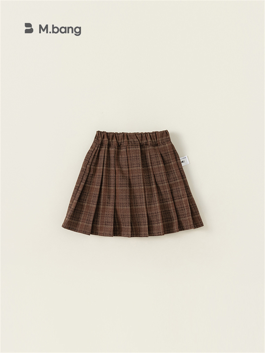 Babycity primavera y otoño falda infantil estilo preppy ropa para niños Falda plisada para niñas falda retro JK moda QQ23275