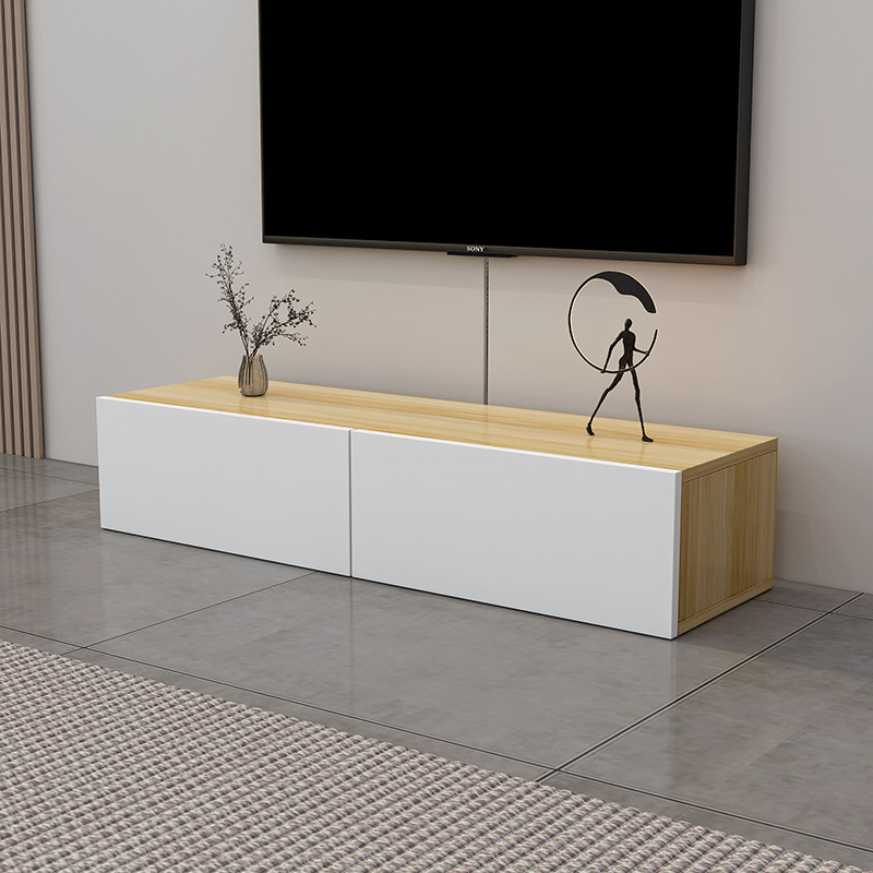 Simple Modern Tv Cabinet Living Room Floor-Standing Combination Household Large and Small Simple Storage Floor Cabinet Light Luxury Coffee Table