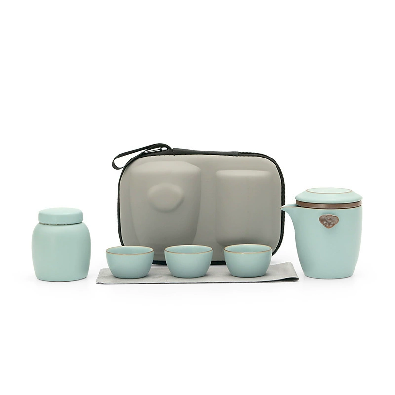 Tea set for traveling, travel handheld tea cup for camping