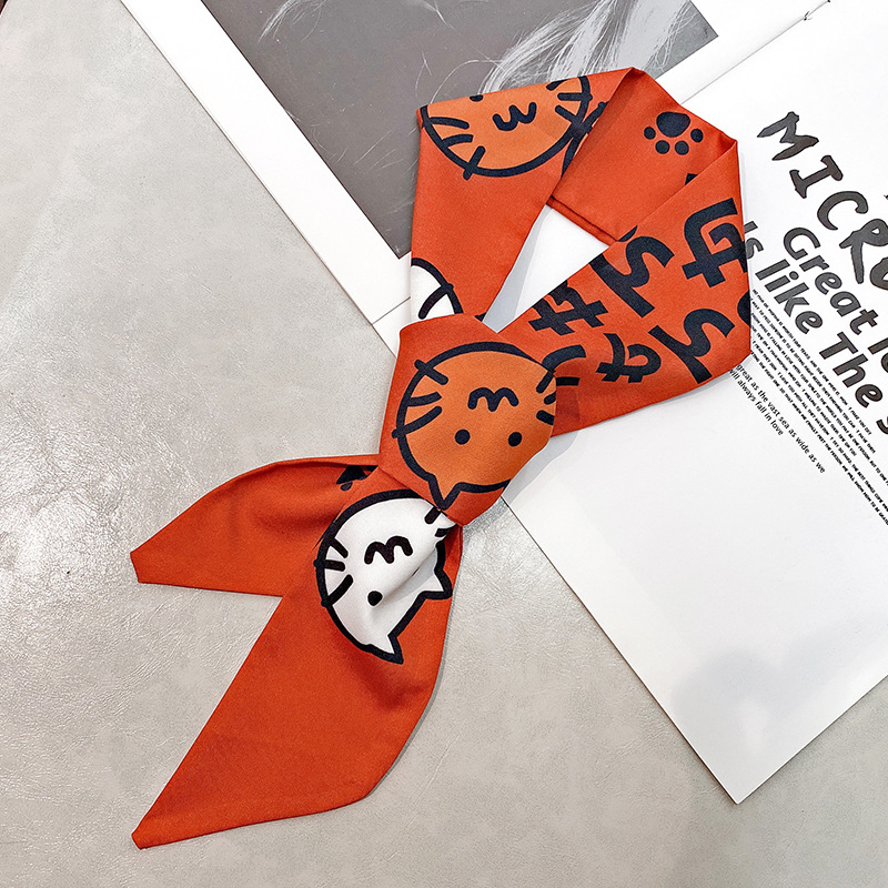 Nuevo estilo banda de pelo de las mujeres cinta corbata de pelo estilo coreano Cola de Caballo cinta pequeño arco fresco bufanda accesorios para el cabello cuerda de pelo mujeres