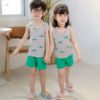 Summer children's vest for boys, cotton sports set sleevless, children's clothing, wholesale