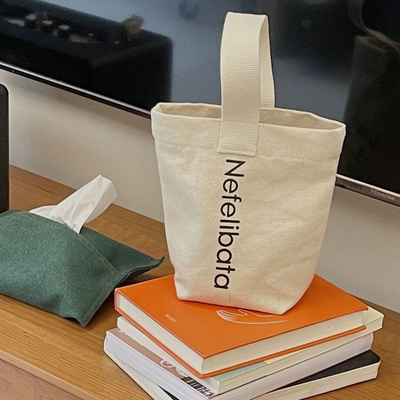 包包女2021新款帆布包手提包手提袋小包水桶包化妆包便携外出随身