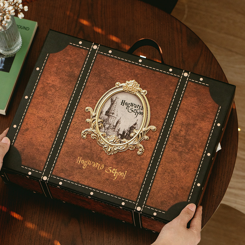 动物联盟手提箱婴幼儿宝宝满月衣服套装包装盒固定礼盒小批量批发