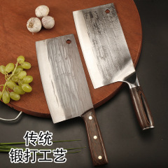 家庭用包丁安鋼土包丁手作り鍛打圧紋超鋭利包丁切り刃斬り両用刀料理人