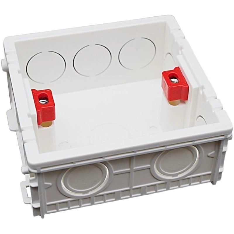 86 Тип пламя панели гнезда переключателя светлой коробки дома пластиковой коробки нижней коробки 38 мм ультратонкое скрытое собранное-кассета ретардант