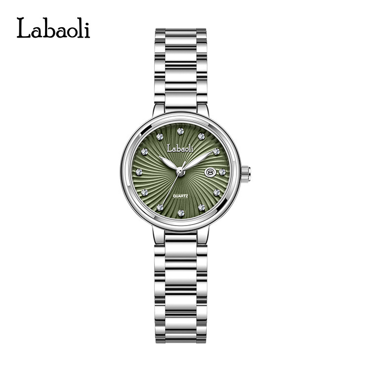 Labaoli Steel Strap Calendar Exquisite Elegant Beautiful Sparkling Quartz Waterproof Ladies' Women's Watch_voghion.com