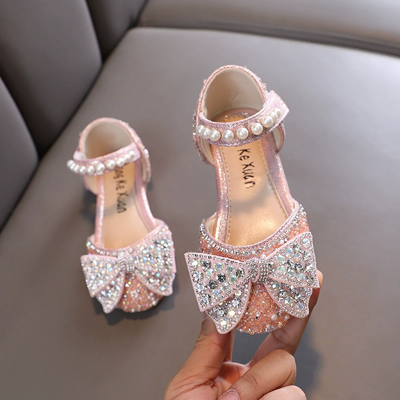 Shoes girl's for princess for leather shoes, sandals, autumn, trend of season