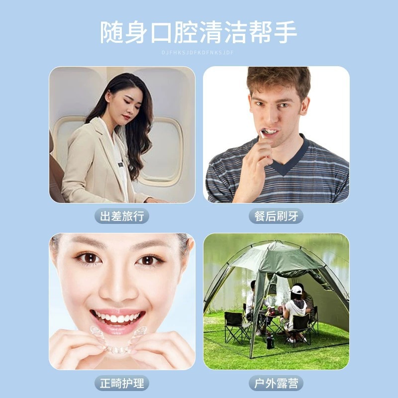 New Orthodontic Folding Travel Toothbrush Portable Toothbrush Toothpaste All-In-One Carrying Toothbrush Set Wholesale