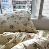 Brand retro cotton set, bedspread, floral print, 4 piece set