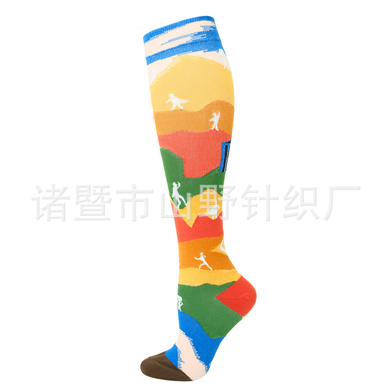 Calcetines Largos de Compresión Deportivos 200N de Nailon, Respirable y Absorción del Sudor, para Correr image 50