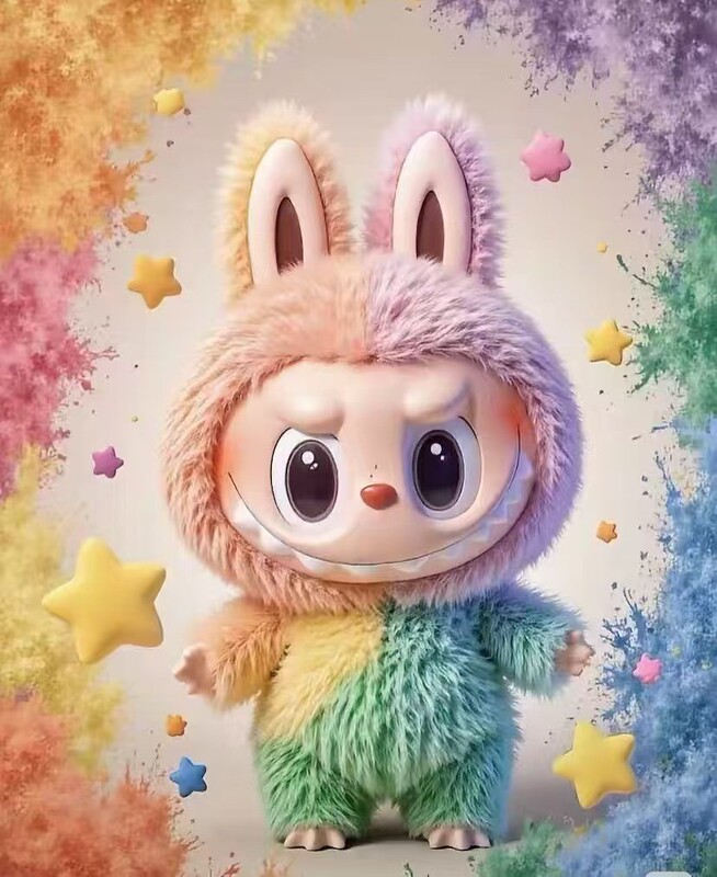 高品質ラブブ3.0世代フロントハイエナジーマカロンビニールフェイストレンディシリーズぬいぐるみブラインドボックス|undefined