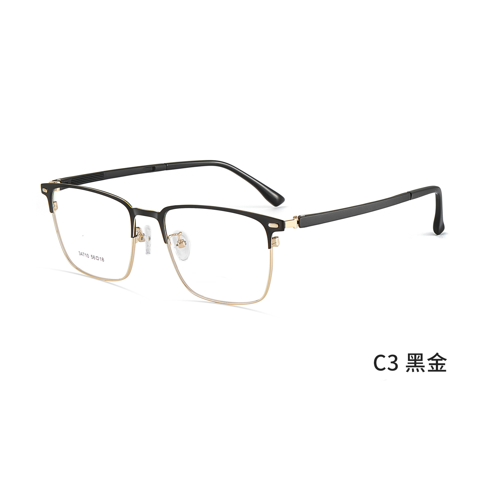 Marcos de gafas de hombre comerciales universales ultraligeros vacío IP aleación de galvanoplastia anticorrosión con miopía Danyang al por mayor