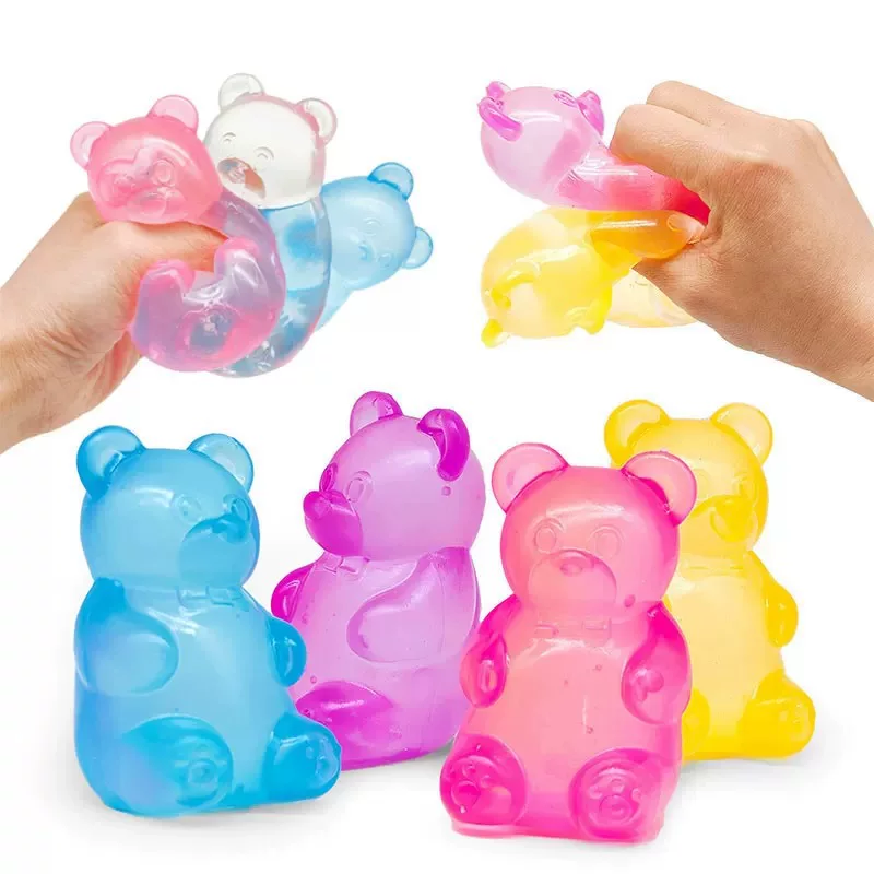 Игрушка, слизь, с медведятами, антистресс