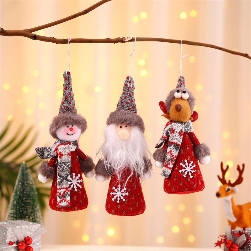 Cross-border new Christmas decorations creative wings angel old man pendant Christmas tree small pendant children's gift