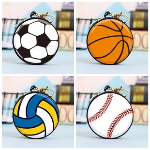 Creative Ball Coin Purse Children's Football Basketball Sports Internet Celebrity Small Bag Sports Training Education Small Purse