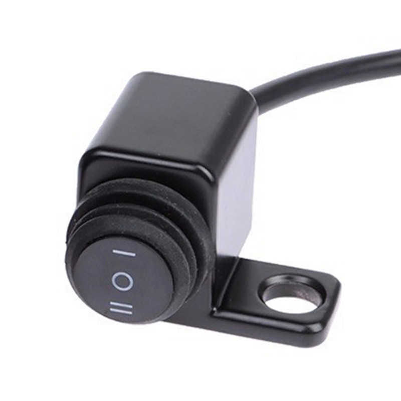 Accesorios de modificación de motocicleta universal de tres velocidades del interruptor de apagado del faro trasero de aleación de aluminio del interruptor del espejo retrovisor izquierdo y derecho