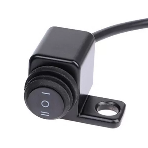 Motorcycle modification accessories universal three-speed spotlight headlight power-off switch aluminum alloy left and right rearview mirror switch