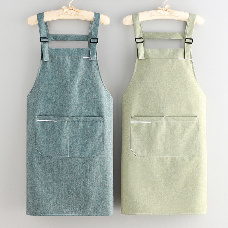 Kitchen apron waterproof oil-proof men's and women's home sleeveless fashion baking waist work clothes logo printing Kitchen apron waterproof oil-proof men's and women's home sleeveless fashion baking waist work clothes logo printing
