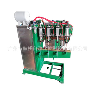 Galvanized sheet environmental protection bag cage bone bracket automatic multi-head touch welding machine dust-free workshop filter net frame T welding machine