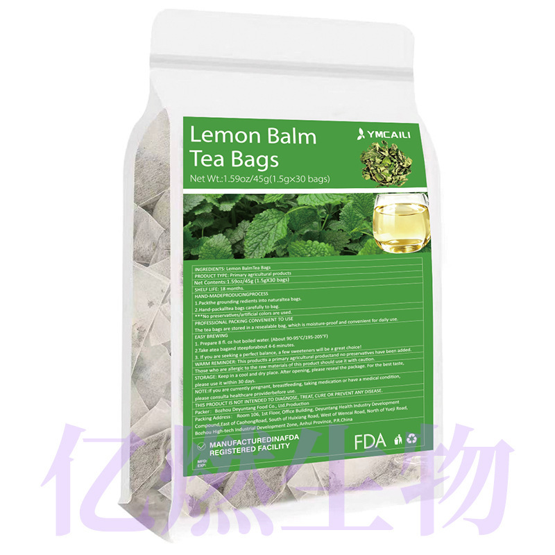 Amazon Cross-Border Lemon Balm Tea, 30 Tea Bags, Honey Scented