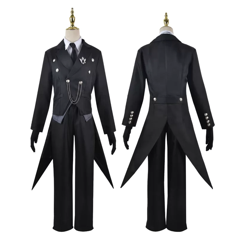 Black Deacon Cos Cos Costume Sebass Cosplay Costume Butler Titan Tuxedo Charles Master Anime Cos Cos Cos Cos Cos Cos