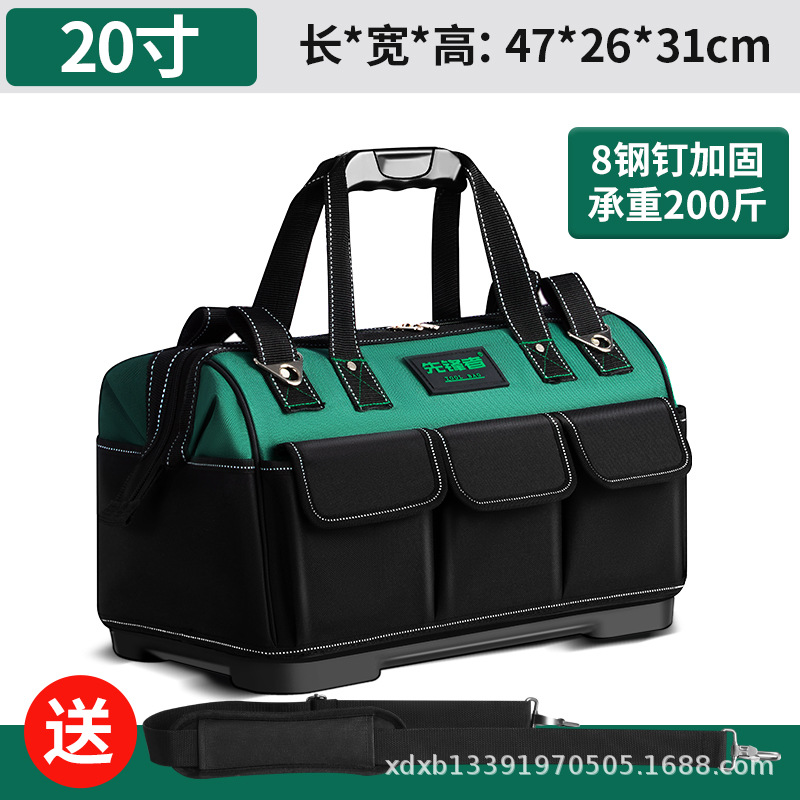 Pioneer Toolbox al por mayor lienzo grueso Oxford bolsa de electricista bolsa de herramientas de carpintería bolsa de almacenamiento de mantenimiento grande