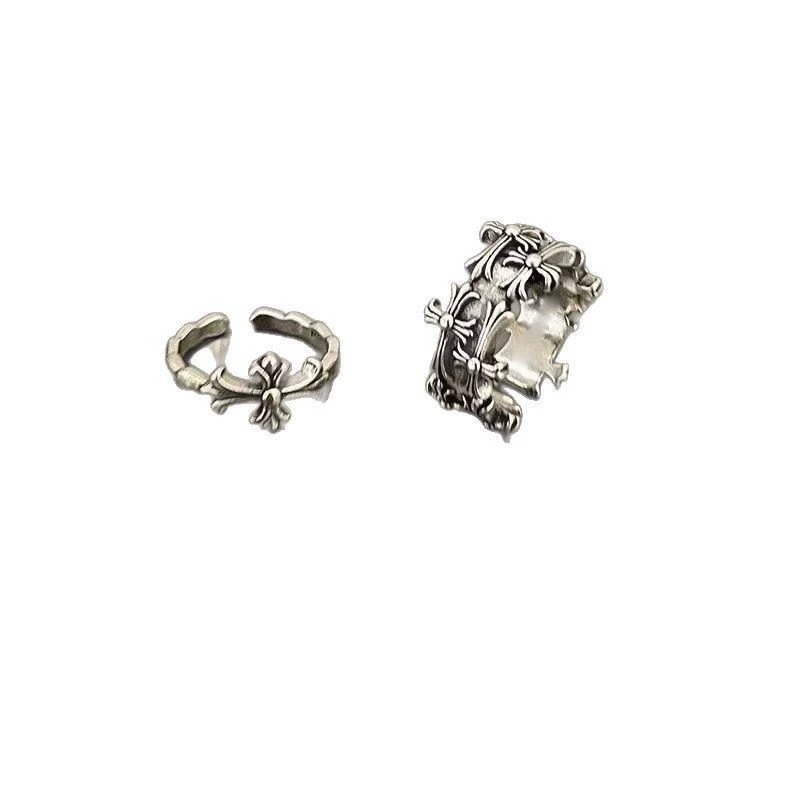 One size small design trend ring, European style, on index finger