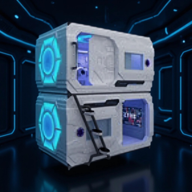 唯易现代科技感智能可调节太空舱床便携零重力USB充电家用宿舍