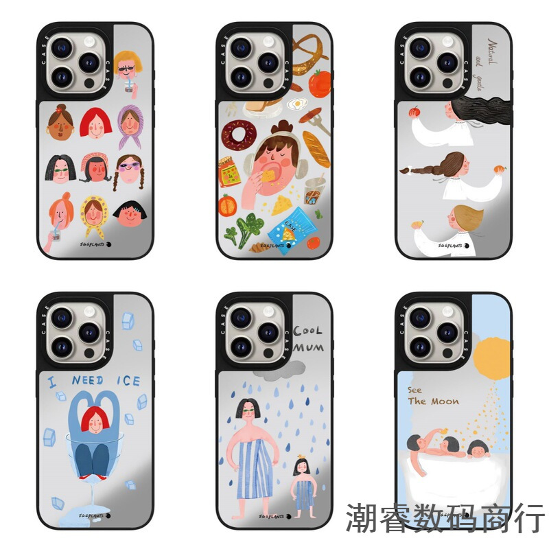 Healing Moment, Bathing, Happy Girl, Suitable for Iphone17Pro Max Phone Case, Apple 15Pro Anti-Fall 16