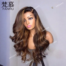 �W���L���ص׷�����Ⱦ�ȷ�����L�l 100%���˰l lace front wig