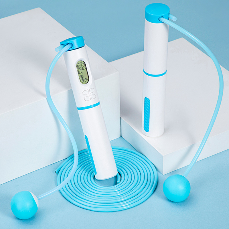 Cuerda de saltar sin cuerda que lleva el peso de silencio saltar cuerda de saltar examen de entrada de la escuela secundaria superior saltar la cuerda traje conteo electrónico saltar la cuerda bolsa de almacenamiento de regalo