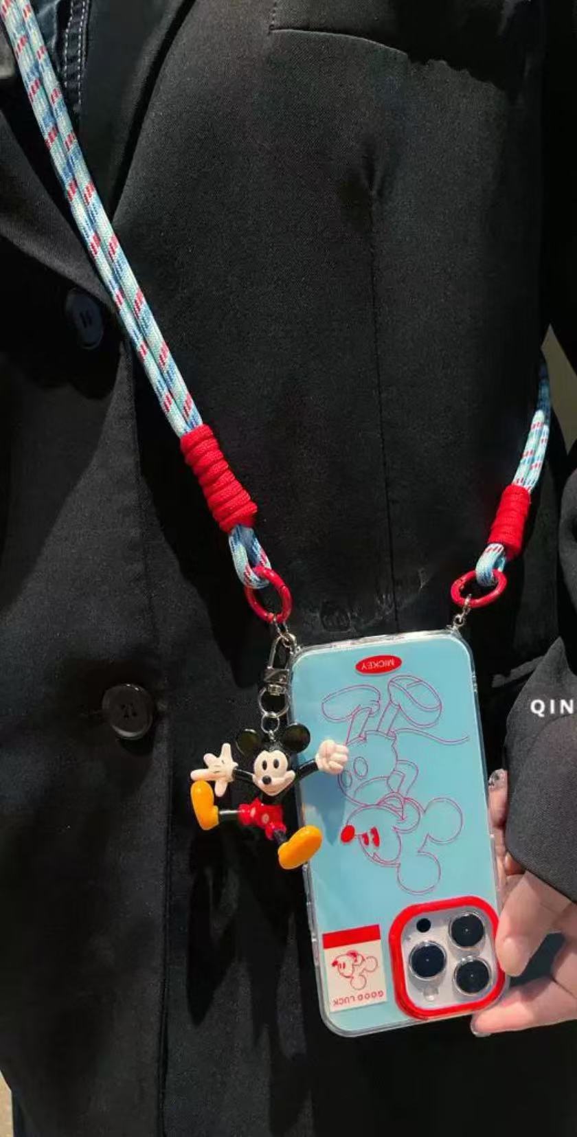 Ins lindo dibujos animados línea roja ratón para iPhone14 funda para teléfono móvil 15ProMax Apple 13/12 hembra